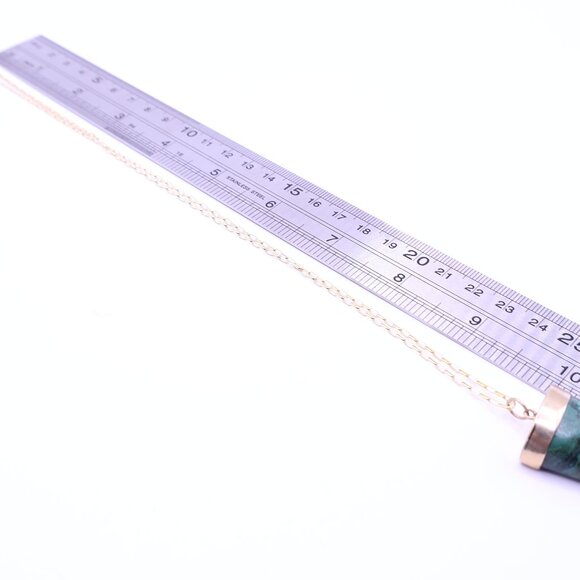 Gold-plate Chrysocolla Necklace - Picture 5 of 5